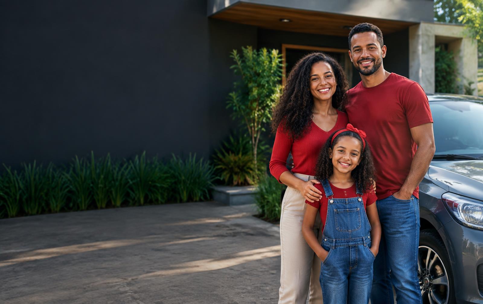 Família protegida pelos seguros Generali